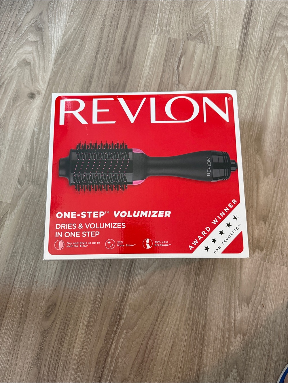 Revlon One-Step Volumizer Hot Air Brush - Black with Red Accents